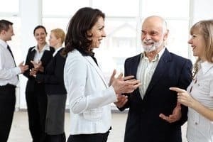 People networking People networking