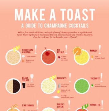 A Guide to Champaigne Cocktails Infographic