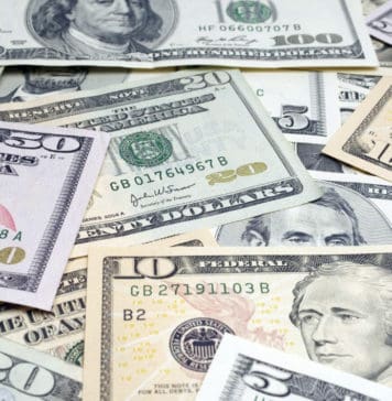 Dollars laying around