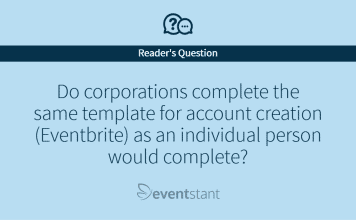 Do corporations complete the same template for account creation as an individual person would complete?