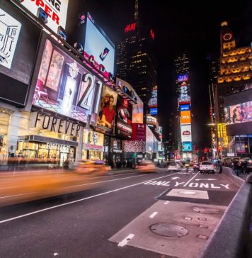 Times Square at night